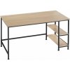 tectake 404424 počítačový stôl canton 120x60x75,5cm - industrial svetlé drevo, dub sonoma