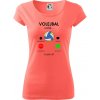 Volejbal volá - Dámske tričko Pure - XS ( Korálová )