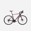 VAN RYSEL Dámsky cestný bicykel EDR karbónový rám a kotúčové brzdy Shimano 105 bordový 2XS 2025
