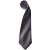 Premier Workwear Saténová kravata tmavošedá