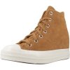 Converse Členkové tenisky CHUCK 70 WEDGE HI Hnedá