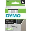 DYMO páska D1 12mm x 7m, čierna na priehľadnej S0720500