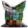 Sablio Sedací vak Classic Blocks Abstract - 150x100 cm