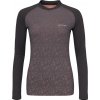 Klimatex Dámske funkčné tričko s dlhými rukávmi ETNA čierna fialová strieborná
