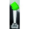 ETROFEJE plaketa sklo - trofej 41332 zelená kocka + krabička Varianta: sklo - trofej 41332 zelená kocka + krabička, 260mm