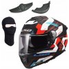 MOTOCYKLOVÁ PRILBA LS2 FF808 STREAM II slnečná clona MIKA white blue red ECE 22.06
