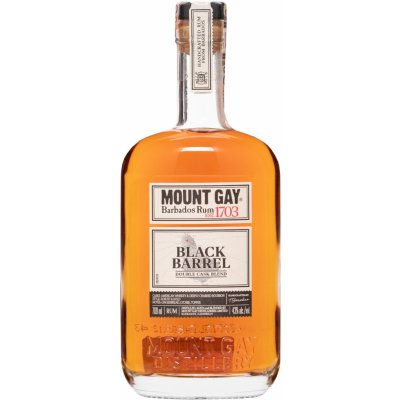 Mount Gay Black Barrel Double Cask Blend Bezobalu od20%do43% 0,7 l (čistá fľaša)