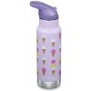 Detská termoska Klean Kanteen Insulated Kid Classic Narrow 12oz (w/Flip Seal Sport Cap) Farba: fialová