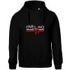Cycling ekg - Oversized mikina dámská Moon - kratšia + širšia - 2XL ( Čierna )