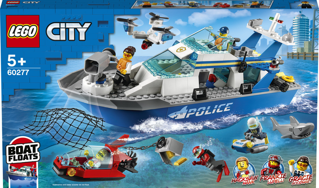 LEGO® City 60277 Policajná hliadková loď od 99,99 € - Heureka.sk
