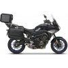 SHAD Kompletná sada čiernych hliníkových kufrov TERRA BLACK , 37 litrov vrchný kufor, 36/47 litrov bočné kufre, vrátane montážnej sady a platni SHAD YAMAHA MT-09 Tracer / Tracer 900