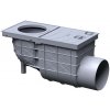 Lapač strešných splavenín LIKOV GRS 80-125 mm s bočným odtokom DN110 sivý