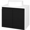 Dreja Skrinka pod umývadlo VISIT SZD2 60 (umývadlo Circo) - N01 Biela lesk / Úchytka T33 - čierna mat / M17 Čierna mat
