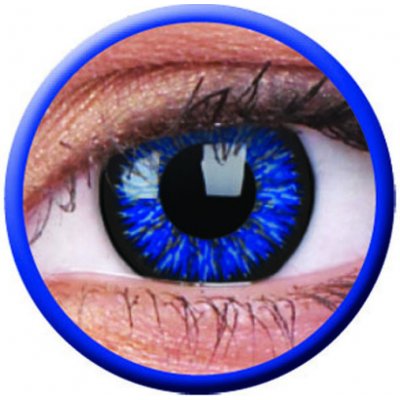 Farebné šošovky maxvue vision ColourVue Glamour - Blue (2 šošovky trojmesačné) - dioptrické Dioptrie -7,00, Zakrivenie 8.6