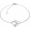 JSB Bijoux Strieborný náramok Anjel s kryštálmi značky Swarovski 92500406cr (Ag 925/1000; 1,58 g)
