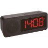 Vega 60.2546.01 TFA TUNE Digitálny rádom riadený budík s FM rádiom, veľké LED čísla, čierny