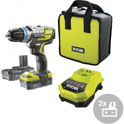 Ryobi R18PDBL-220S Aku bezuhlíková příklepová vrtačka/šroubovák, 18V