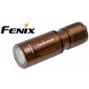 Prívesok na kľúče LED Fenix E02R Micro USB nabíjateľná Hnedá