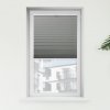 FOA Plisé roleta, Blackout, Oceľovo šedá žíhaná, P 3-7954 , 73 x 50 cm