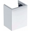 Geberit Skrinka pod malé umývadlo Geberit Smyle Square, s jednými dvierkami: 49.2x61.7x40.6cm, Biela, Šírka umývadla=50cm, Dvierka=Závesy vľavo 500.364.00.1