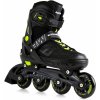 ČiernaWHEELS Inline korčule Čiernawheels Sonic Zelená-Čierna nastaviteľné kolieskové korčule v 4 veľkostiach 32-35