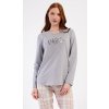 Vienetta Dámske pyžamo dlhé Coffee: šedá XL