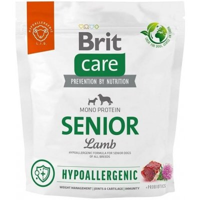 Brit Care Dog Hypoallergenic s jahňačím Senior 1 kg