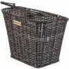 Predný ratanový košík na bicykel, Basil BREMEN RATTAN LOOK BE/KF, prírodná hnedá