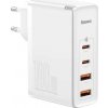 Baseus CCGAN2P-L02 GaN2 Pre Rýchlonabíjací adaptér biela / 2x USB-C / 2x USB-A / 100W (CCGAN2P-L02)