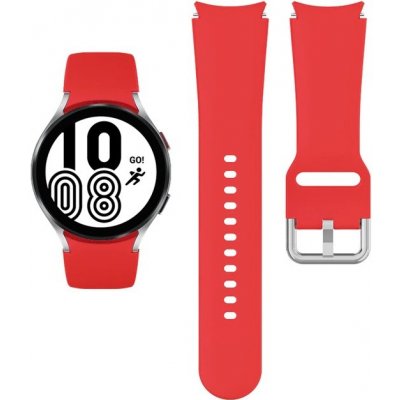 OEM Silikonový náramek pro chytré hodinky - 20mm (Samsung Galaxy Watch 4/5/5 PRO/4 classic) Barva: Červená