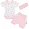 3-dielna letná bavlnená súprava New Baby Perfect Summer ružová Ružová 92 (18-24m)
