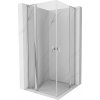 Mexen, Mexen Mist L Duo sklápací sprchový kút 105 x 105 cm, priehľadný, chróm - 8A4L-105-105-01-00