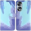 Peňaženkové kožené puzdro Watercolor na Honor 70 - Zimný sneh