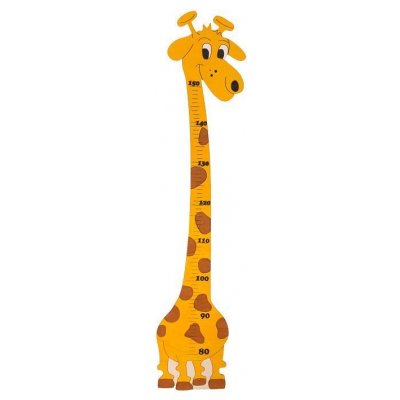 Dodo dětský metr žirafa Amina 2 (drevená dekorácia do detské izbičky)