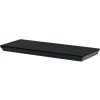 Nástenná polička P-024, matná čierna, 60 cm