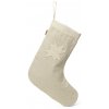 ferm LIVING Vianočná ponožka Vela Stocking prírodná