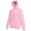 Fruit of the Loom Mikina Classic Hooded Sweat s kapucí COT16220804004-light pink XL Růžová světlá