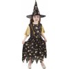 Rappa Detský kostým Čarodejnica Halloween 116 – 128 cm