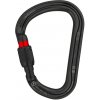 karabína PETZL William Screw-Lock Black + black