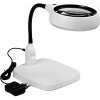 Verk 09158 stolová lupa, 21× LED, zväčšenie 10×, AC, podstavec