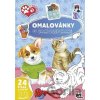 Omalovánky A4 se samolepkami Štěňátka a koťátka - Jiří Models