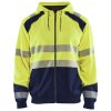 Blåkläder AB 3546 Výstražný Svetr s kapucí Farba: Žlutá/námornická modr, Veľkosť: XS