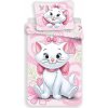 Ružové bavlnené detské obliečky na jednolôžko 140x200 cm Marie Cat 