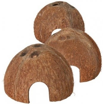 Trixie Set domčekov z kokosových orechov 8/10/12 cm, 3 ks