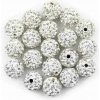 Pro Háčkování Shamballa korálek 12 mm stříbrný