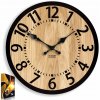 Nástenné hodiny drevené dubové BERLÍN 33 cm tiché