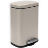 Spirella pedálový odpadkový koš Akira, matný šedo-hnědý, ocel, 5 l (10,19837)