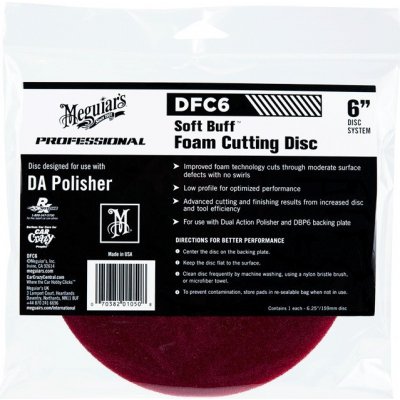 Meguiar's Soft Buff Foam Cutting Disc 6"