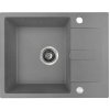 Kuchinox Laut, 1-komorový granitový drez 560x440x174 mm + sifón, šedá, LAV-SBZ_513Y