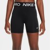 Nike Pro Shorts Junior Girls Black/White 11-12 rokov
